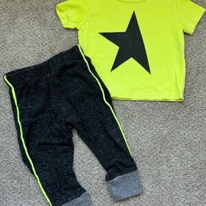 Joah Love Baby Boys Star Shirt Pants Outfit Set Sz 12 Months